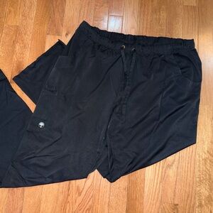 HH Works by Healing Hands Black L Scrub Pants